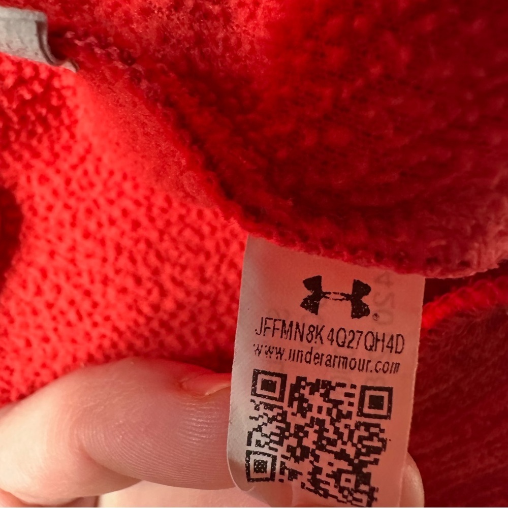 Under Armour Hoodie Red Size Extra Small - Picture 9 of 16
